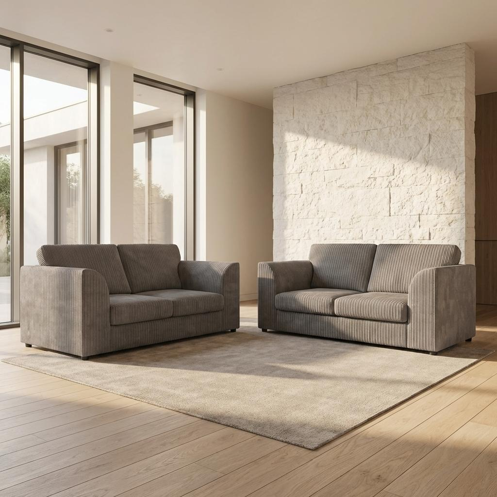 Chicago Full Back Fabric Living Room Sofa