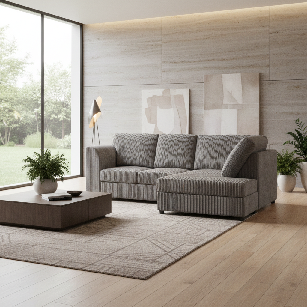 Chicago Full Back Fabric Living Room Sofa