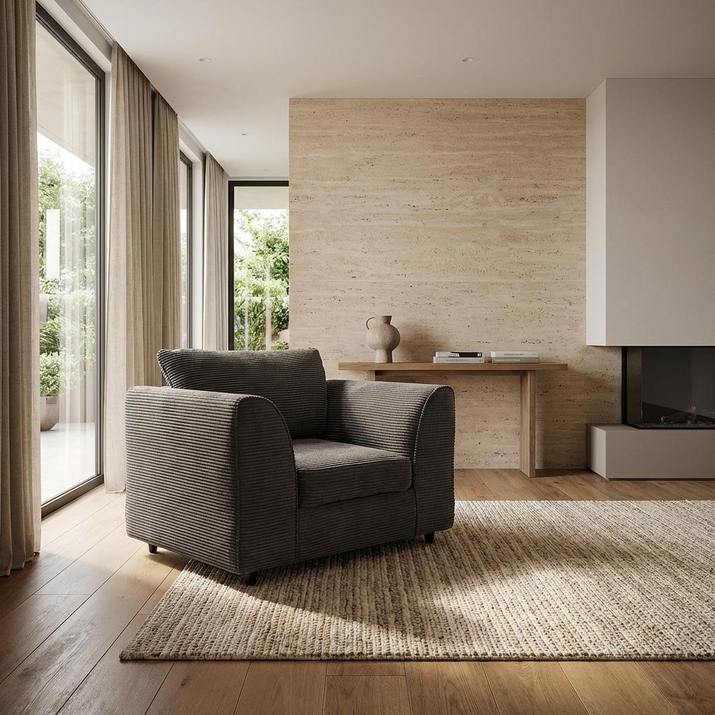 Chicago Full Back Fabric Living Room Sofa