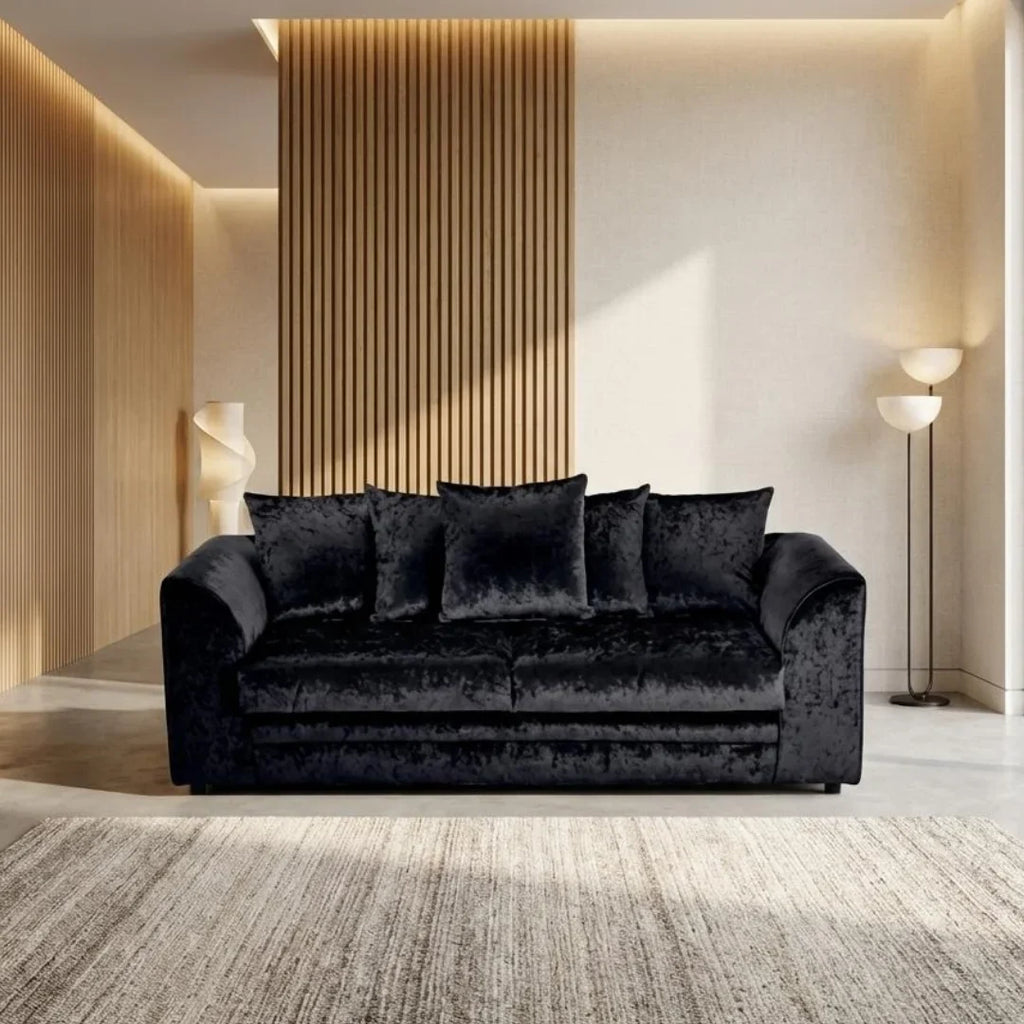 Glitz Crushed Velvet Living Room Sofa