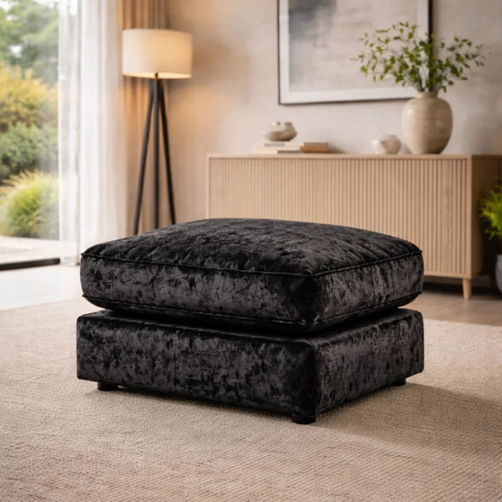Glitz Crushed Velvet Living Room Sofa