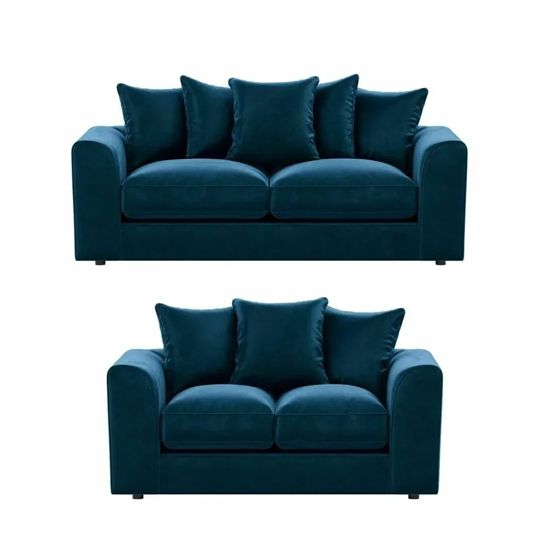 Gavelle Plush Fabric Living Room Sofa