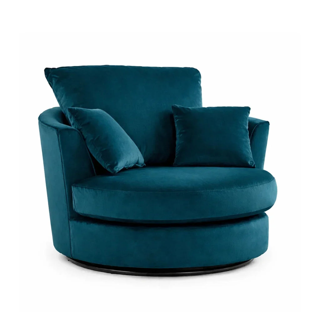 Gavelle Plush Fabric Living Room Sofa