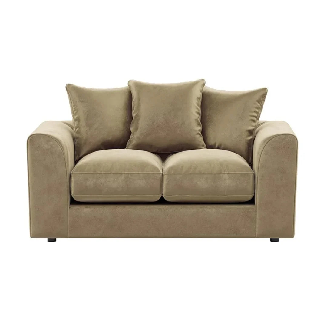 Gavelle Plush Fabric Living Room Sofa