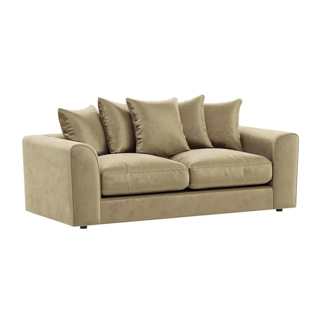 Gavelle Plush Fabric Living Room Sofa
