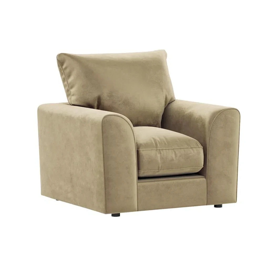 Gavelle Plush Fabric Living Room Sofa