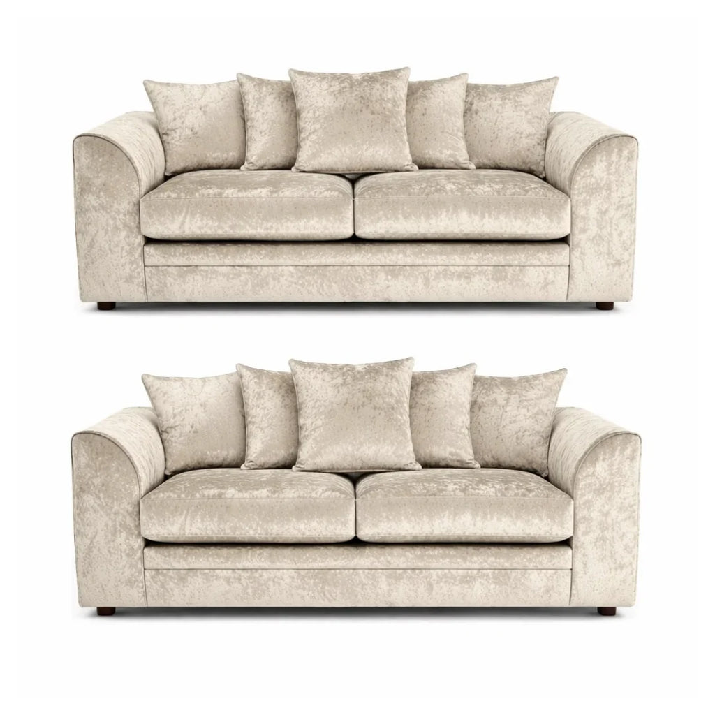 Glitz Crushed Velvet Living Room Sofa