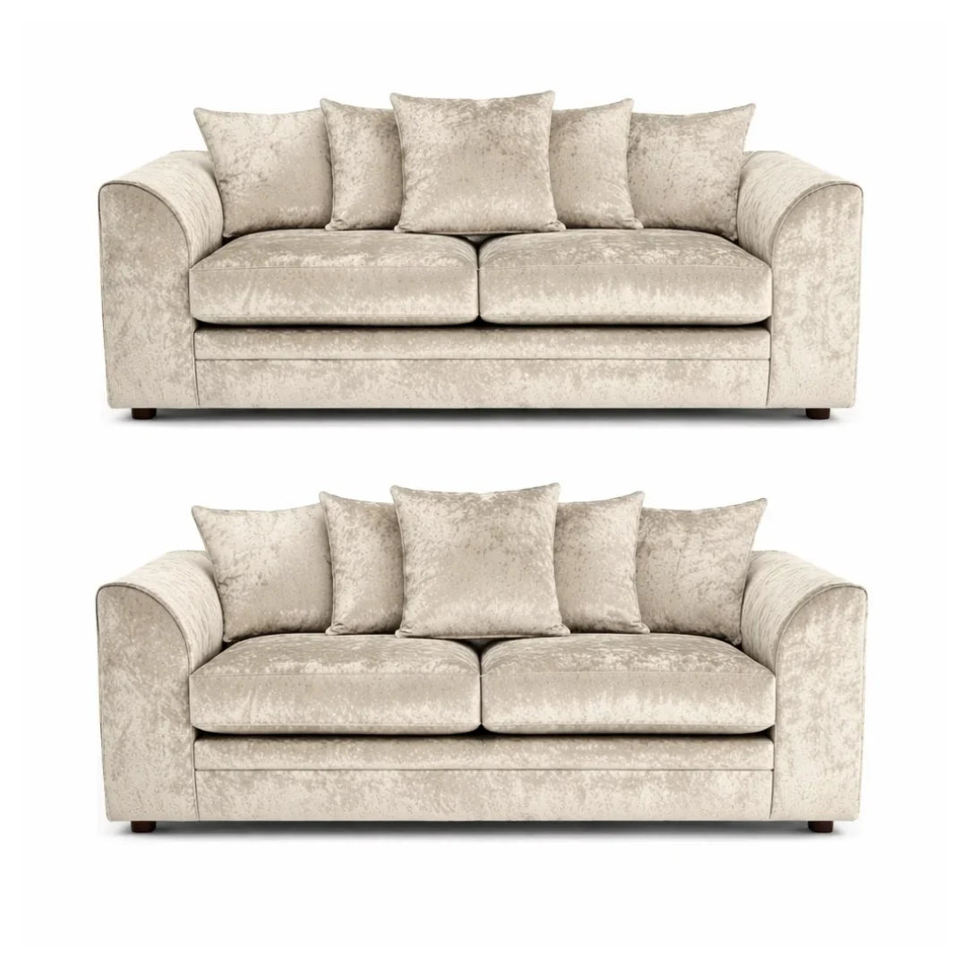Glitz Crushed Velvet Living Room Sofa