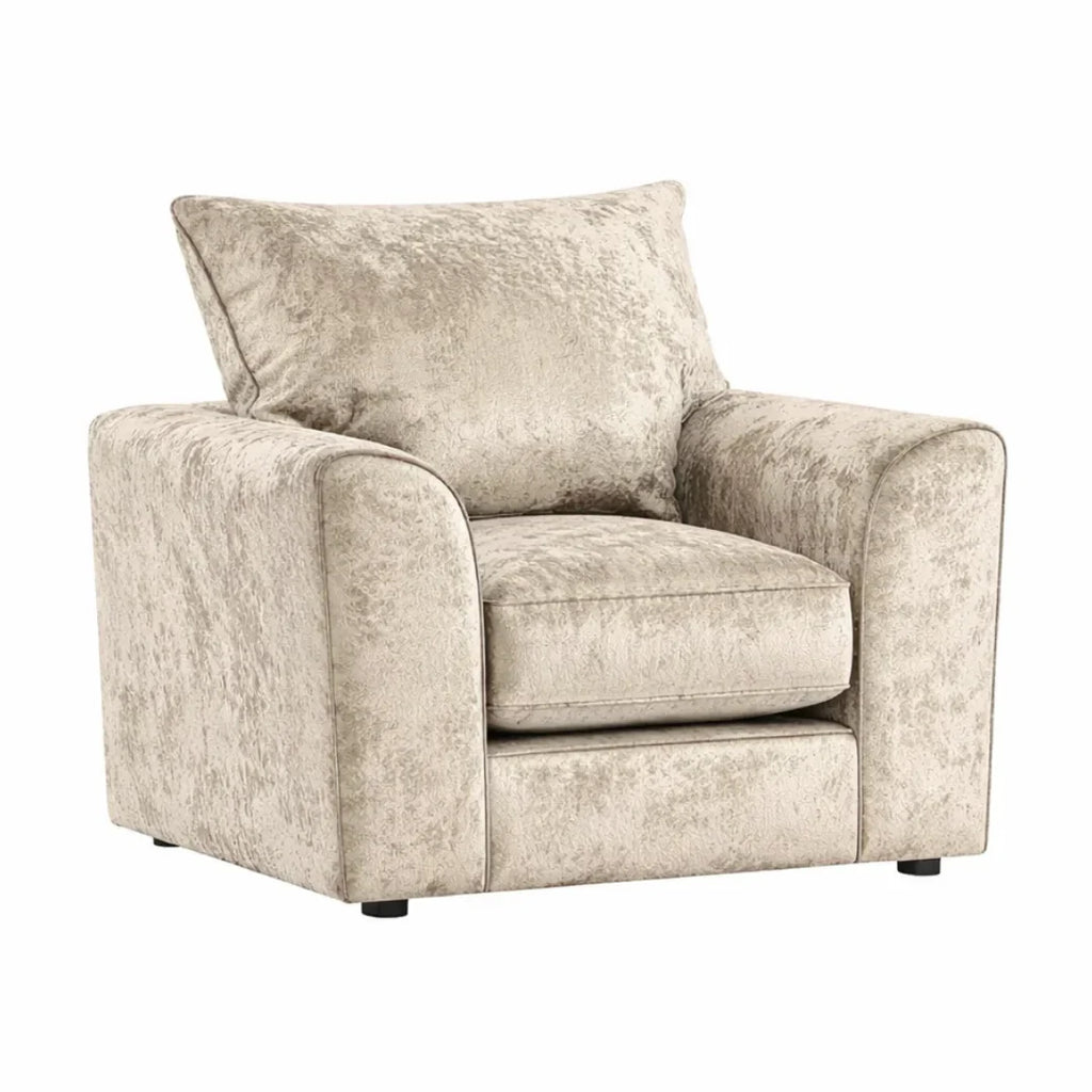 Cushia Crushed Velvet Living Room Sofa