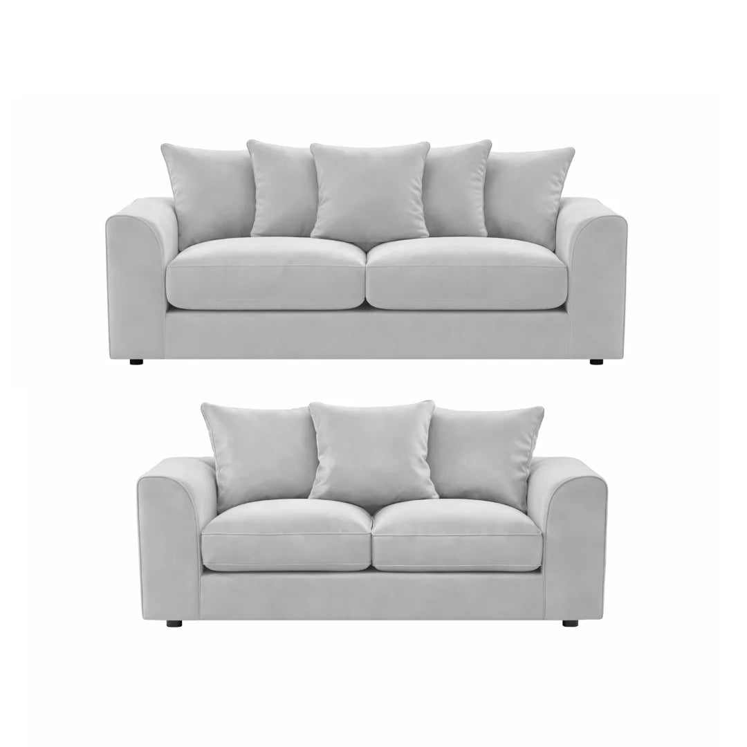 Gavelle Plush Fabric Living Room Sofa