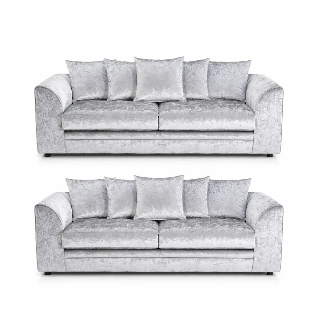 Glitz Crushed Velvet Living Room Sofa