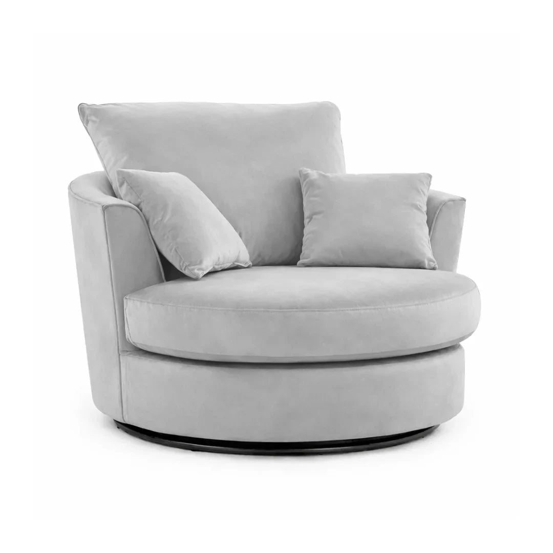 Gavelle Plush Fabric Living Room Sofa