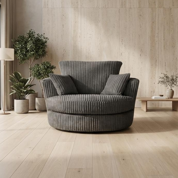 Chicago Full Back Fabric Living Room Sofa