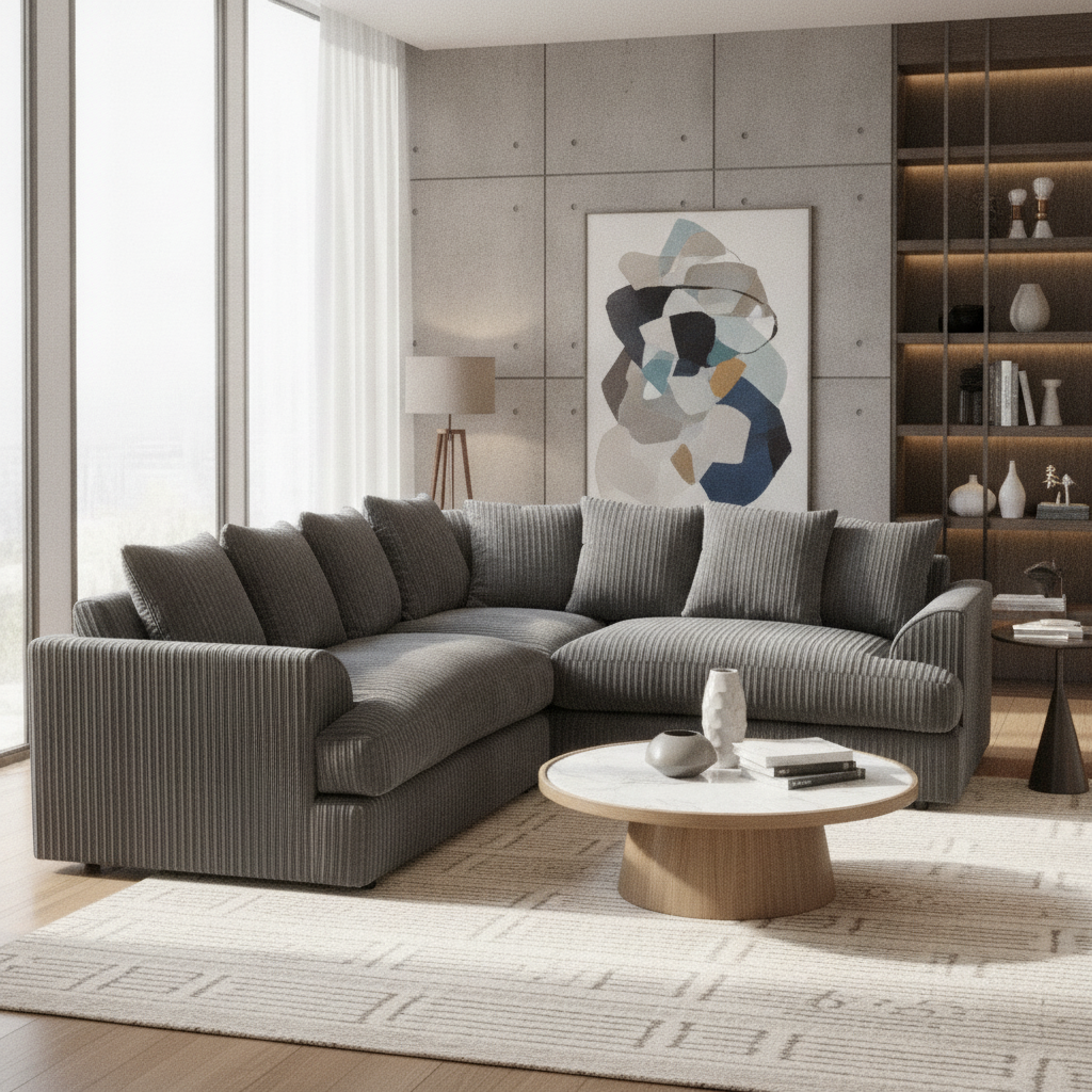 Ferguson Jumbo Cord Living Room Sofa
