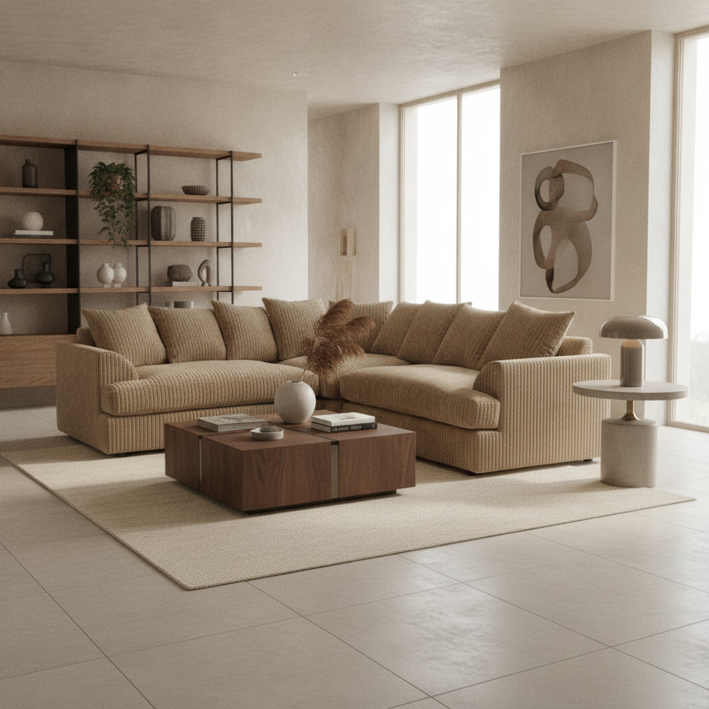 Ferguson Jumbo Cord Living Room Sofa