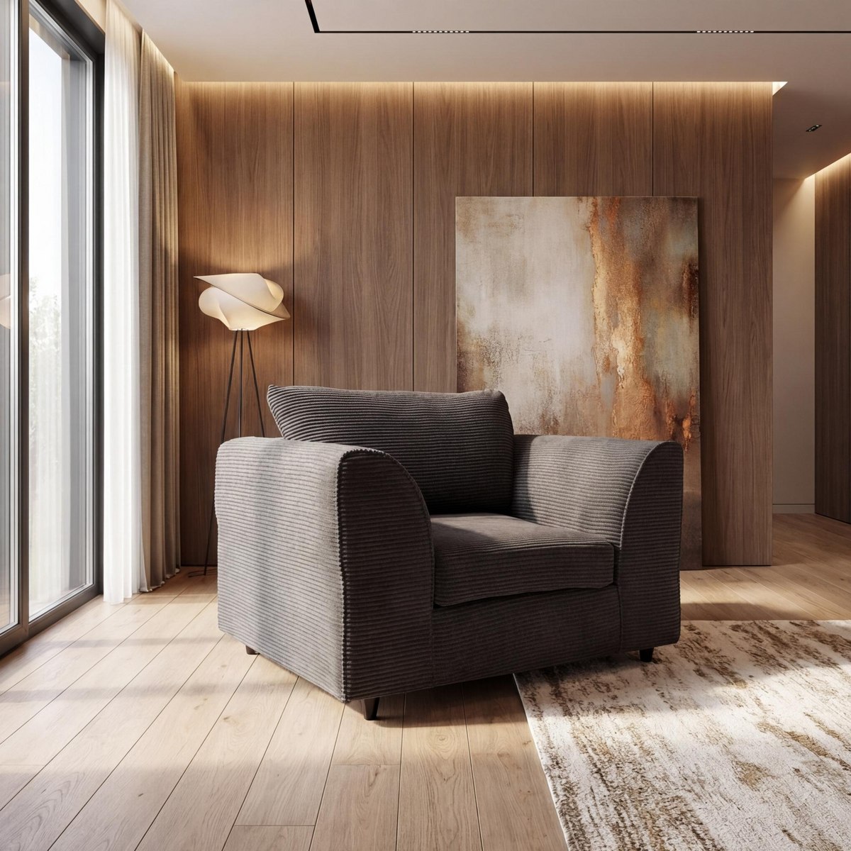 Chicago Jumbo Cord Living Room Sofa