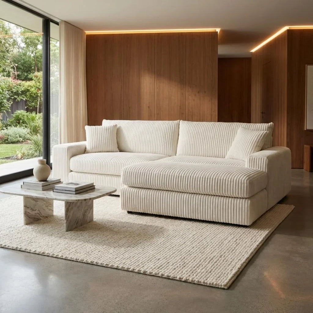 Havena Jumbo Cord Living Room Sofa