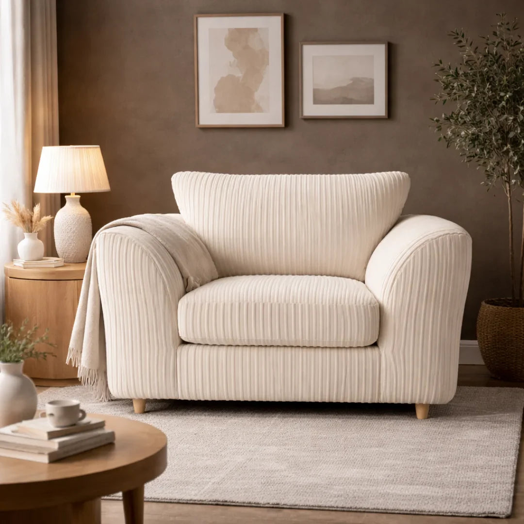 Havena Jumbo Cord Living Room Sofa