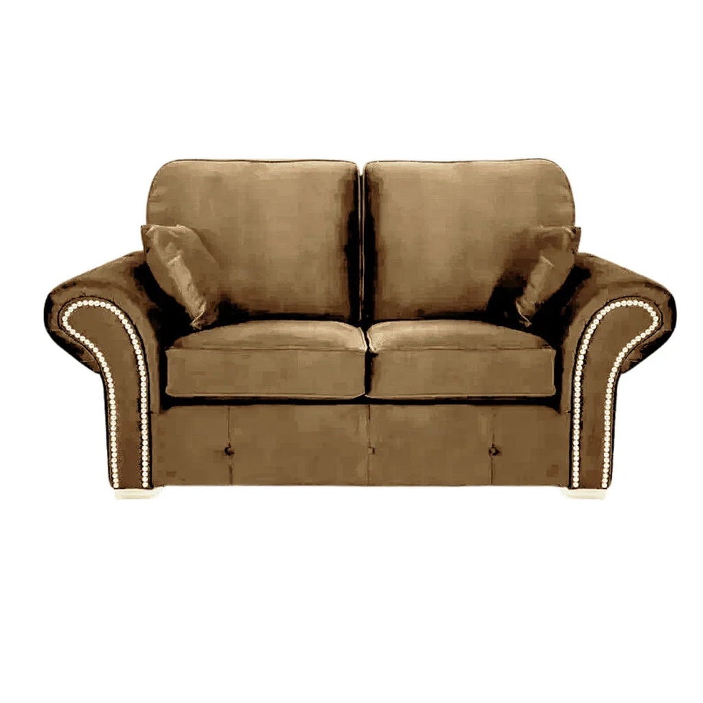 Olympia Plush Velvet Fabric Living Room Sofa