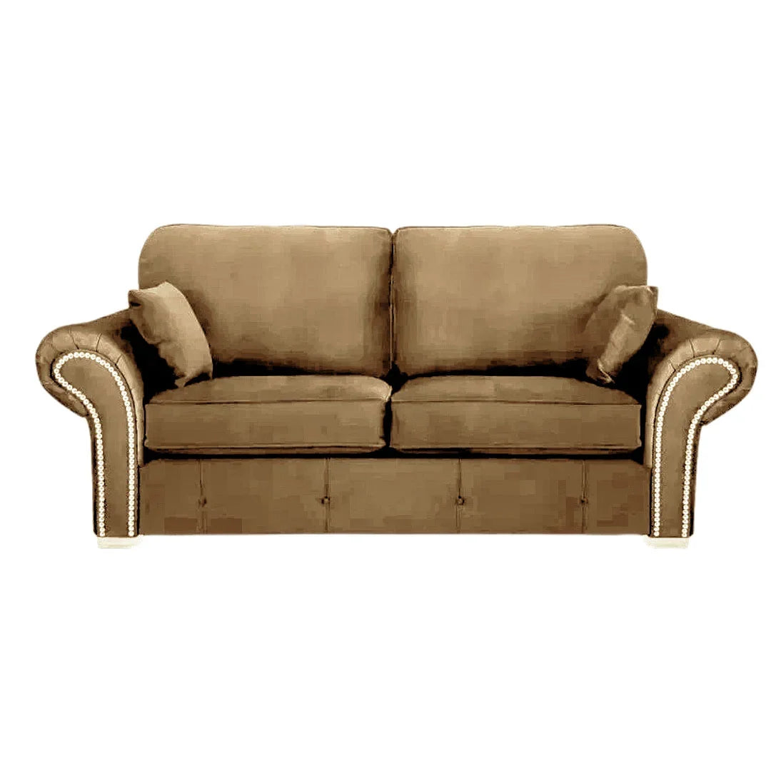 Olympia Plush Velvet Fabric Living Room Sofa