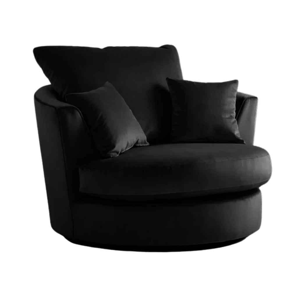 Olympia Plush Velvet Fabric Living Room Sofa