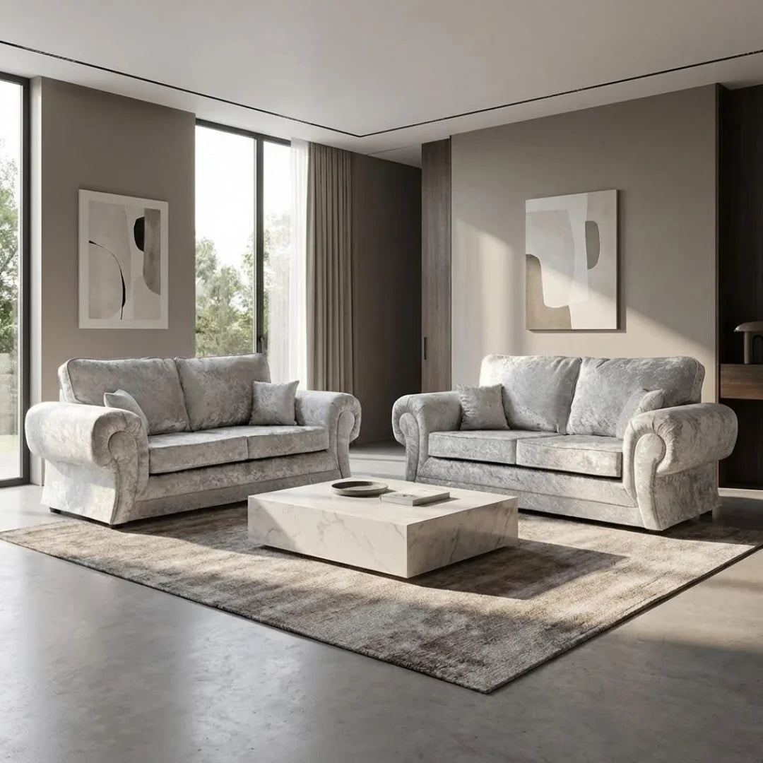 Tova Crushed Velvet Living Room Sofa