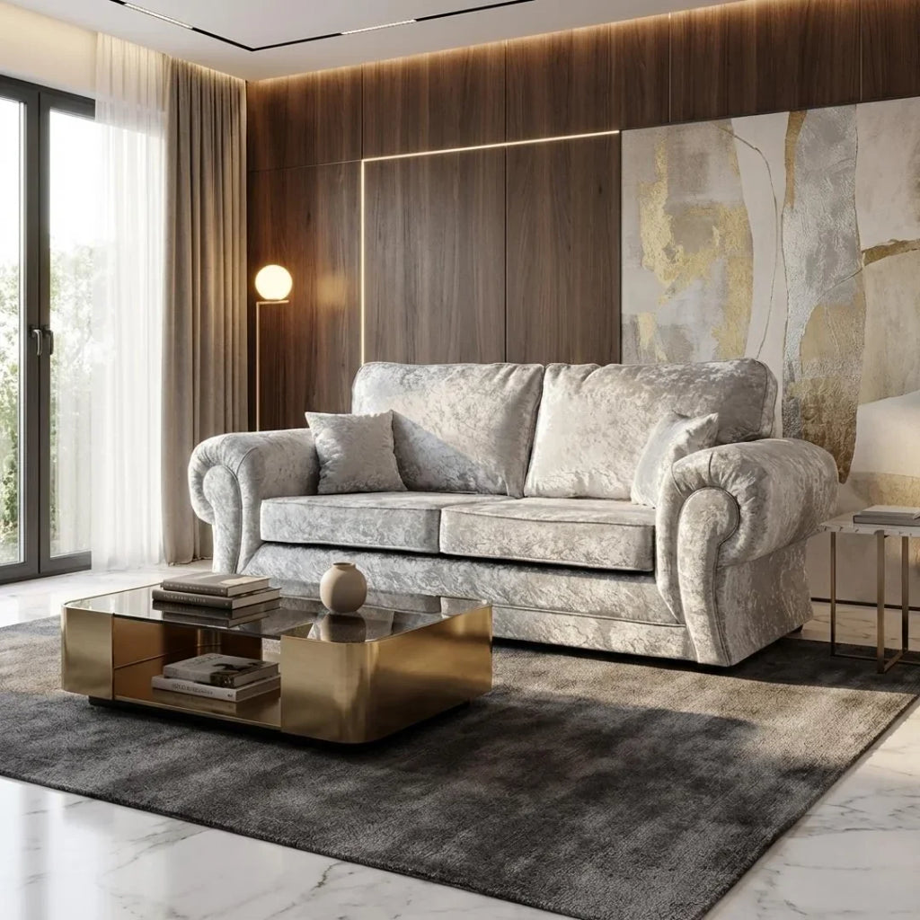 Tova Crushed Velvet Living Room Sofa