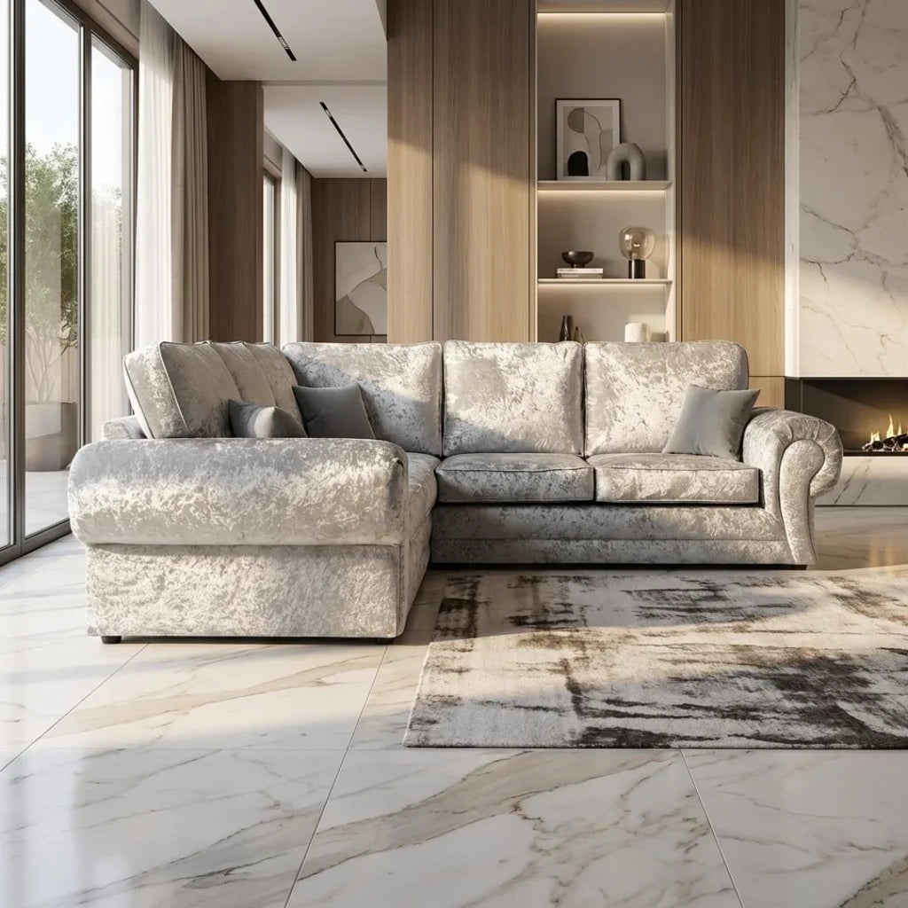 Tova Crushed Velvet Living Room Sofa