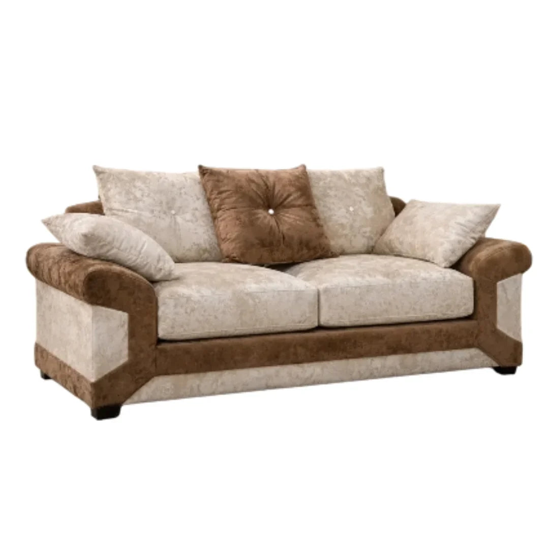 Vegas Crushed Velvet Fabric Living Room Sofa