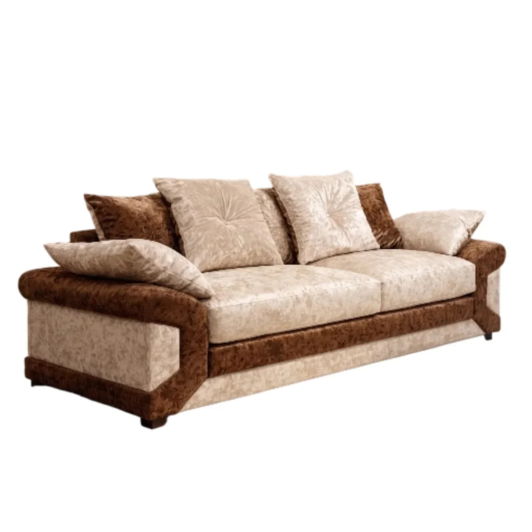 Vegas Crushed Velvet Fabric Living Room Sofa