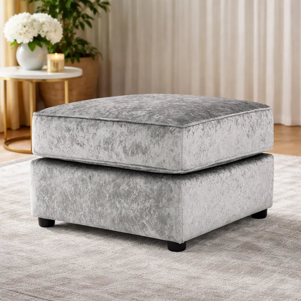 Vegas Crushed Velvet Fabric Living Room Sofa