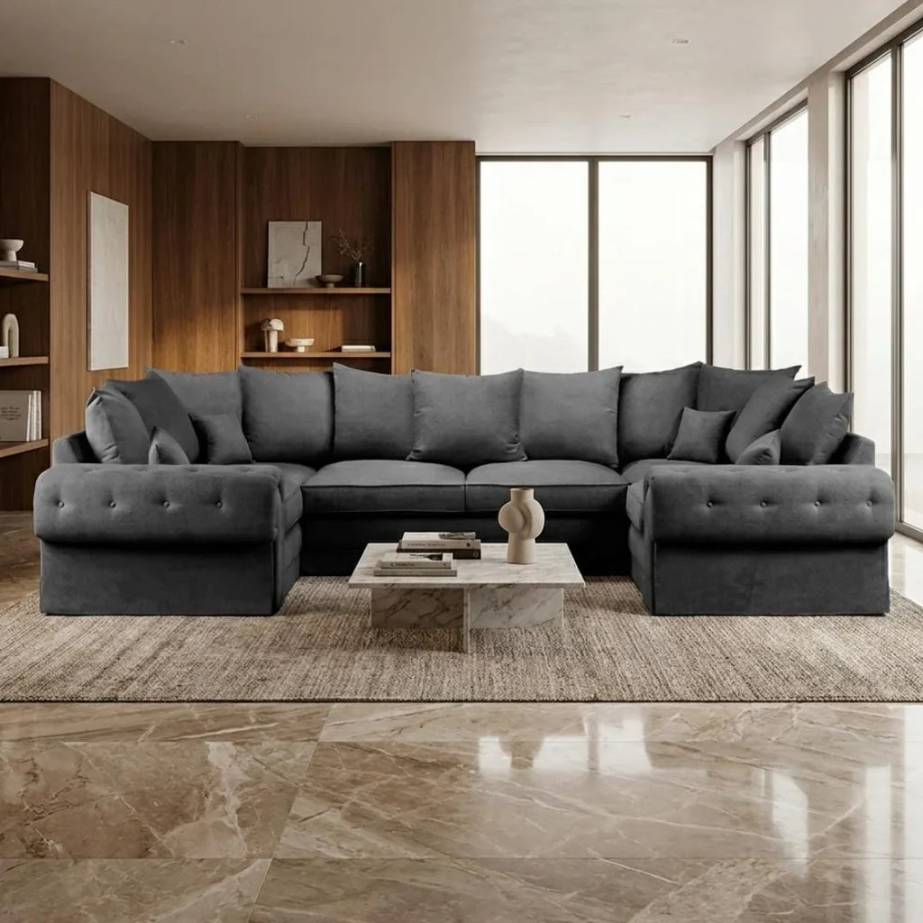 Verona Full Back U-Shape Living Room Sofa